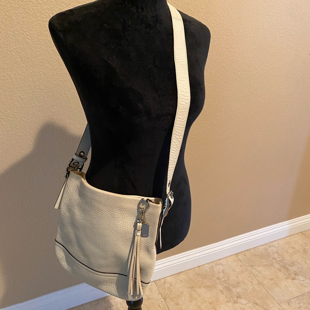 Coach Cream Soft leather Crossbody - Picture 5 of 10